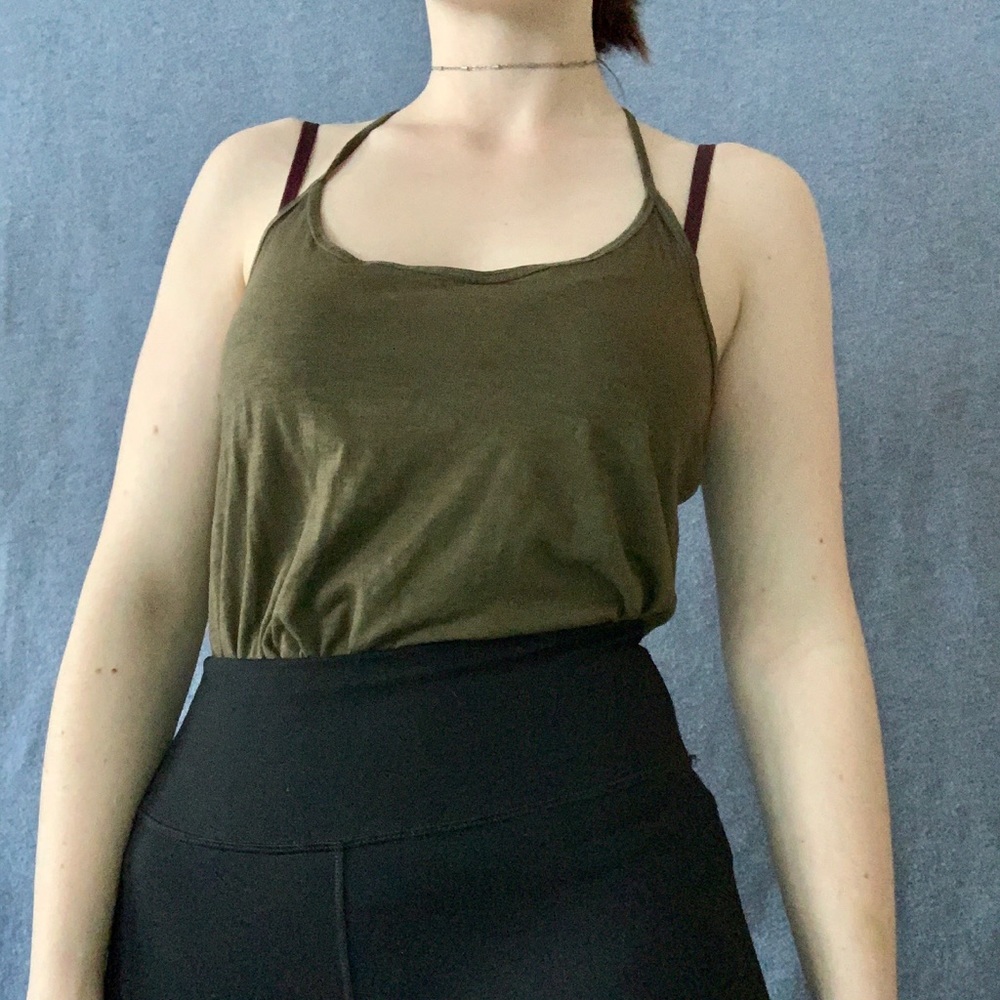 Green Racerback TankTop - Picture 3 of 4